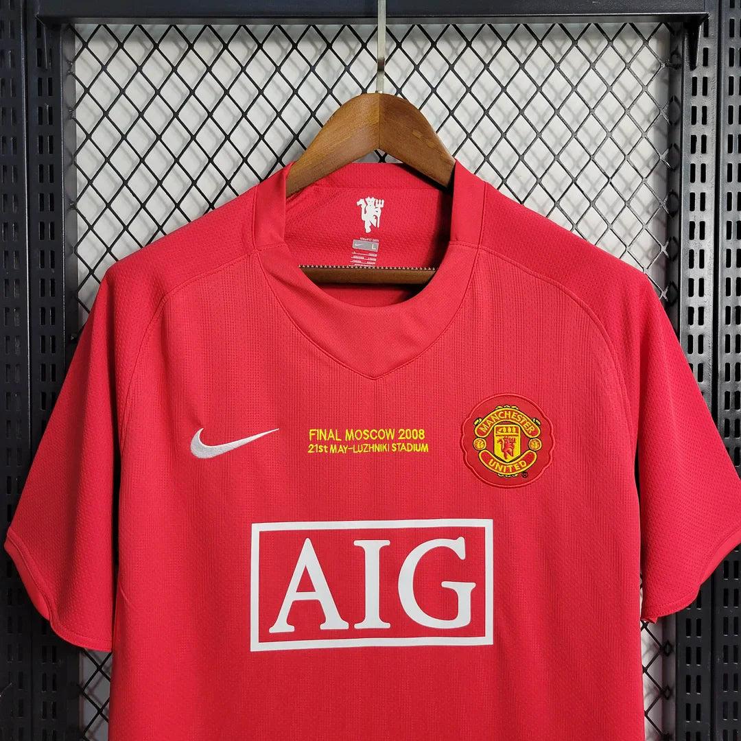 2007/2008 Retro Manchester United Home Champions League Edition Football Shirt 1:1 Thai Quality FTBL4ALL
