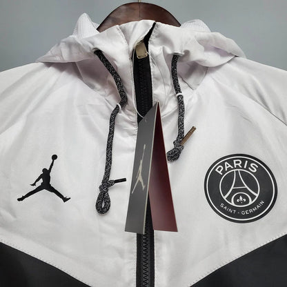 Psg Paris Saint-Germain Windbreaker Classic Style Black-White FTBL4ALL