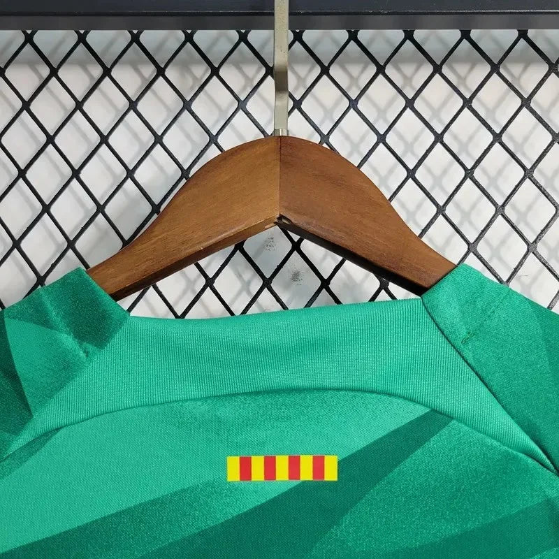 2023/2024 Kids Size Barcelona Green Goalkeeper Football Shirt 1:1 Thai Quality FTBL4ALL