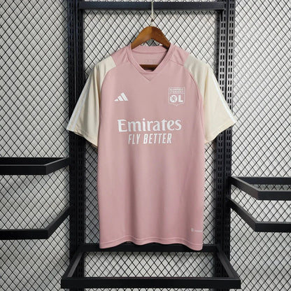 2023/2024 Lyon Training Wear Pink Football Shirt FTBL4ALL