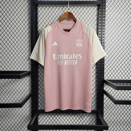 2023/2024 Lyon Training Wear Pink Football Shirt FTBL4ALL