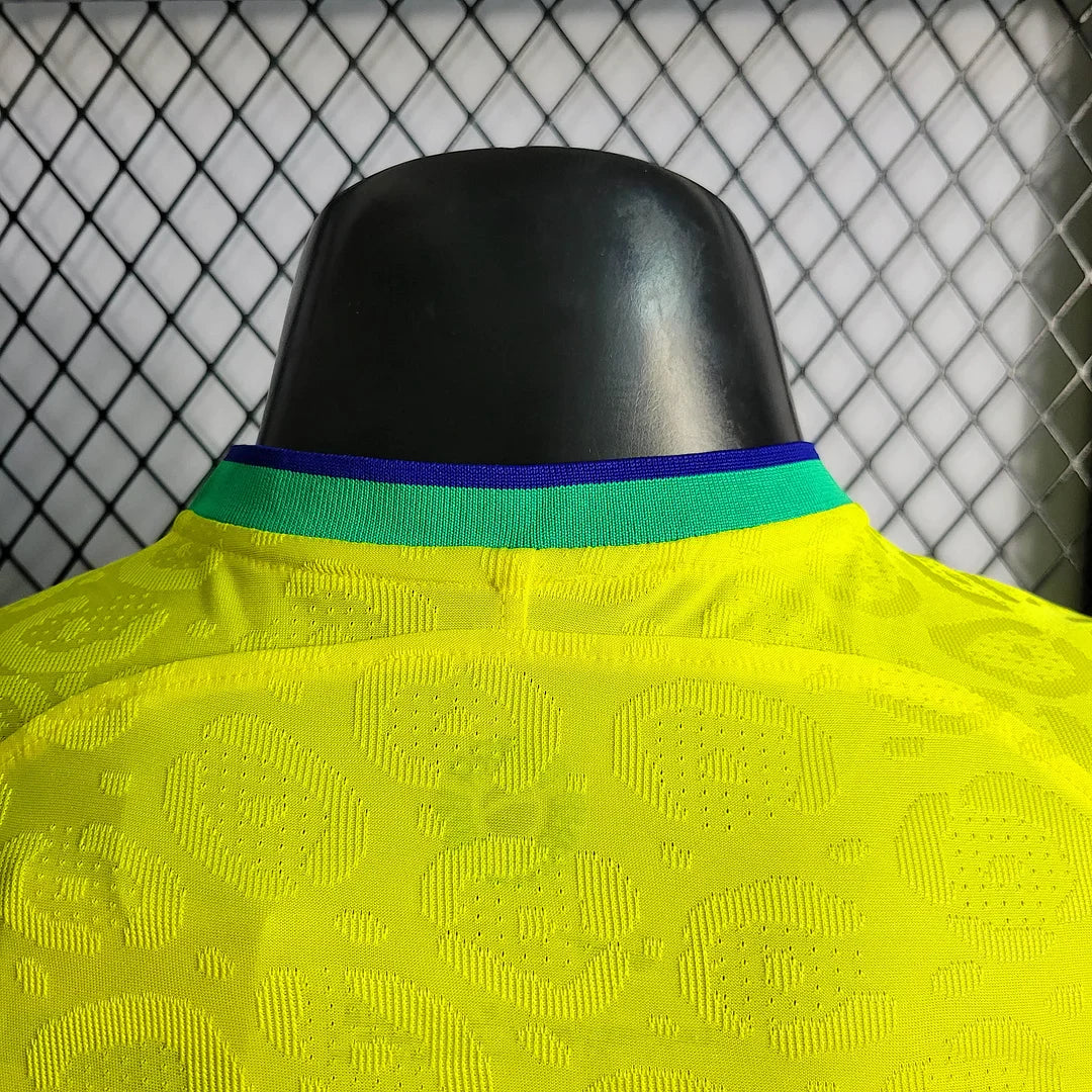 2022 World Cup Brazil Home Soccer Jersey - Player Version FTBL4ALL