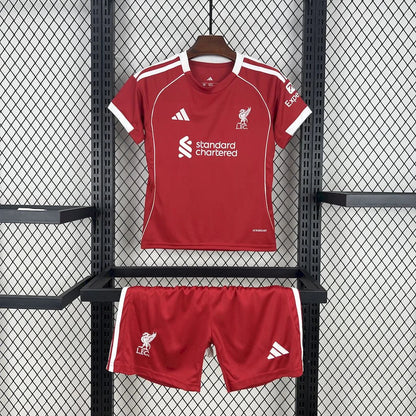 2025/2026 Liverpool Home Soccer Jersey Kids Size FTBL4ALL