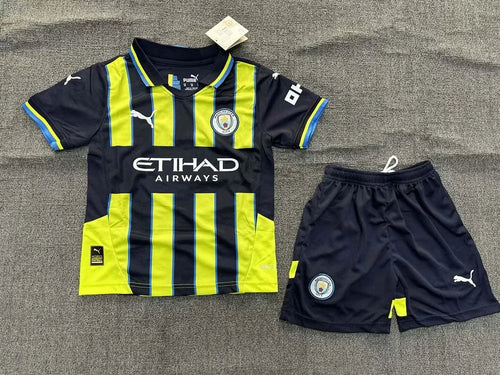 2024/2025 Manchester City Away Football Shirt 1:1 Thai Quality Kids Size FTBL4ALL