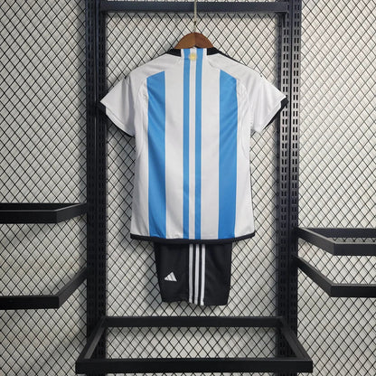 2022 Argentina Home Football Shirt Kids Size FTBL4ALL