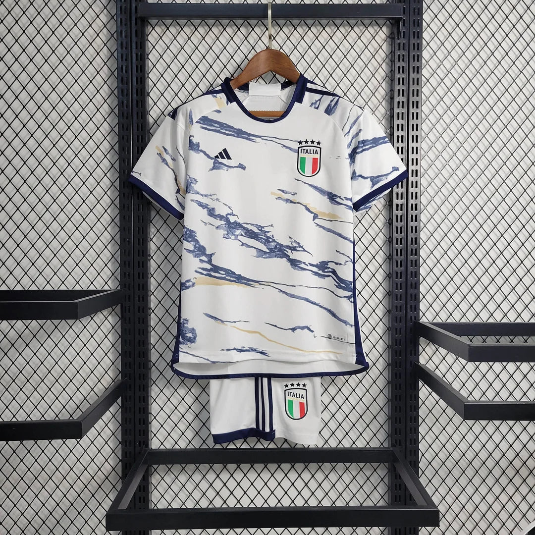 2023 Italy Away Soccer Shirt Kids Size FTBL4ALL