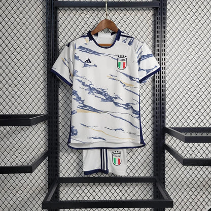 2023 Italy Away Soccer Shirt Kids Size FTBL4ALL