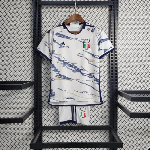 2023 Italy Away Soccer Shirt Kids Size FTBL4ALL
