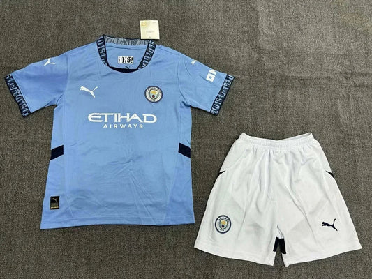 2024/2025 Manchester City Home Football Shirt 1:1 Thai Quality Kids Size FTBL4ALL
