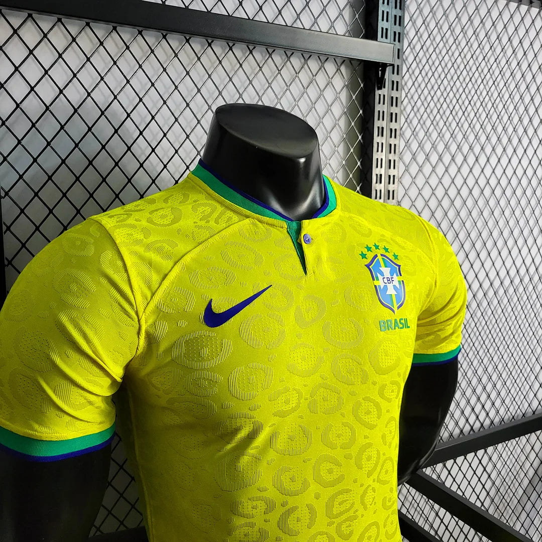 2022 World Cup Brazil Home Soccer Jersey - Player Version FTBL4ALL