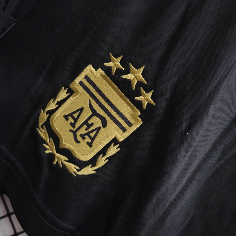 2024 Argentina Home Black Shorts FTBL4ALL