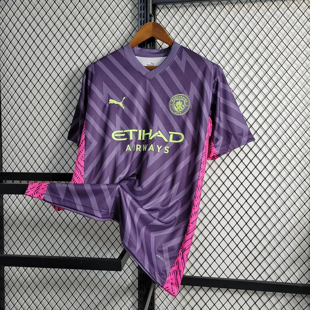 2023/2024 Manchester City Goalkeeper Purple Football Shirt 1:1 Thai Quality FTBL4ALL