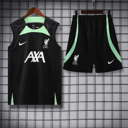 2023/2024 Liverpool pre-match training Black Jersey+Shorts 1:1 Thai Quality FTBL4ALL
