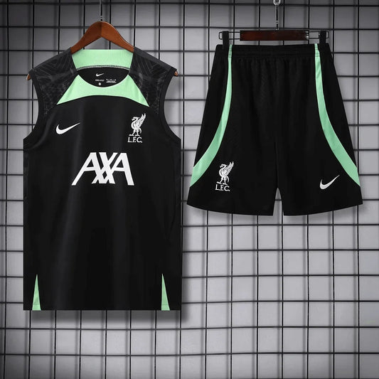 2023/2024 Liverpool pre-match training Black Jersey+Shorts 1:1 Thai Quality FTBL4ALL