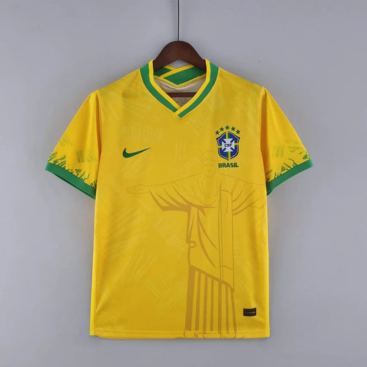 2022 Brazil Classic Soccer Jersey Yellow FTBL4ALL