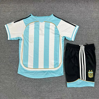 2006 Retro Argentina Home Football Shirt Kids Size FTBL4ALL