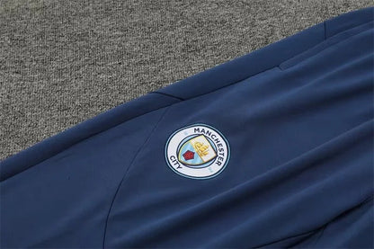 2024/2025 Manchester City Half-Pull Tracksuit Light Blue FTBL4ALL