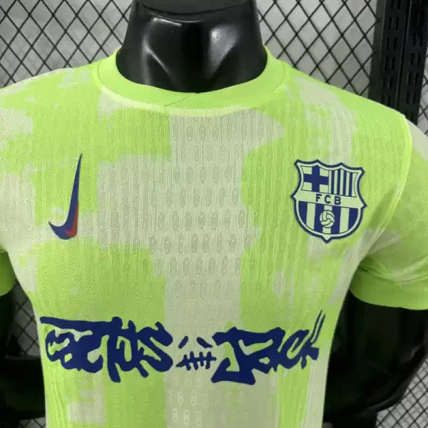Barcelona x Travis Scott 24/25 Third Away Football Jersey Player Version FTBL4ALL
