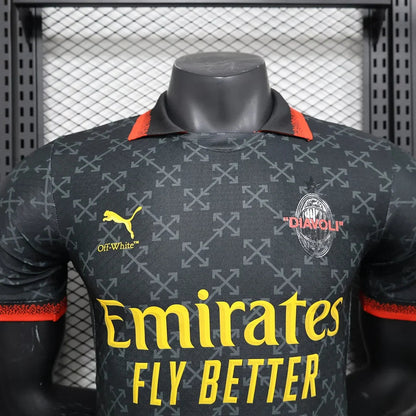 2024/2025 Player Version AC Milan x OFF-WHITE Football Shirt FTBL4ALL