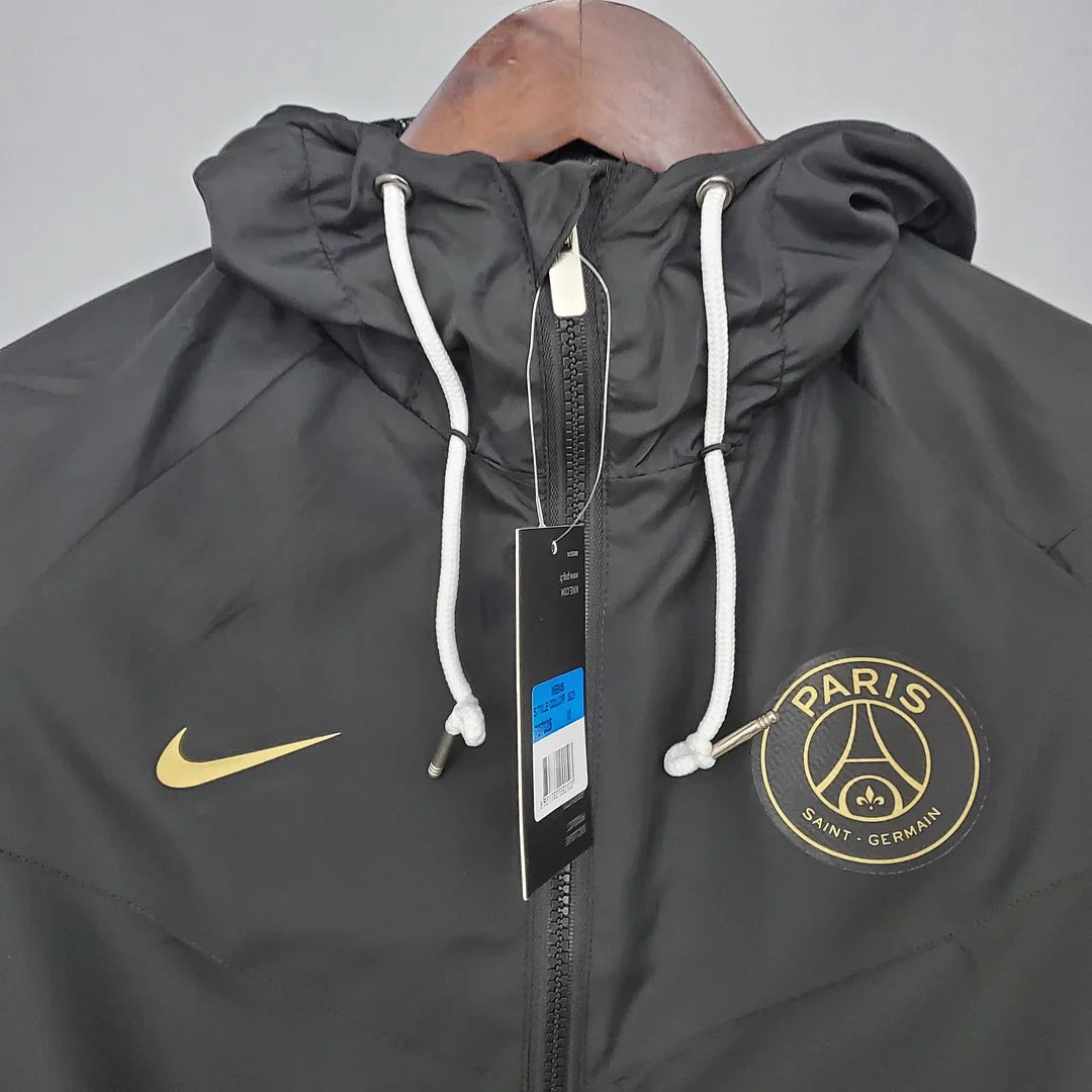 2021/2022 Psg Paris Saint-Germain Windbreaker Black FTBL4ALL
