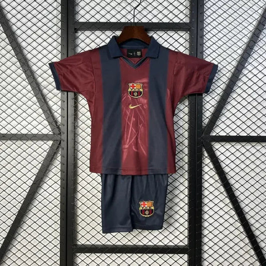 Barcelona x Travis Scott Retro 2000/01 Home Skeleton Jersey Kids Size FTBL4ALL