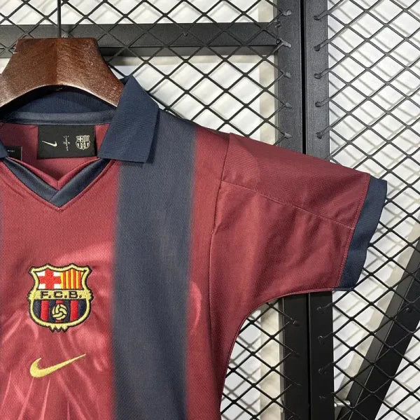 Barcelona x Travis Scott Retro 2000/01 Home Skeleton Jersey Kids Size FTBL4ALL