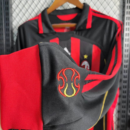 2006/2007 Retro Long Sleeve AC Milan Home Football Shirt 1:1 Thai Quality FTBL4ALL
