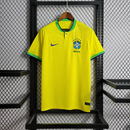 2022 World Cup Brazil Home Soccer Jersey FTBL4ALL