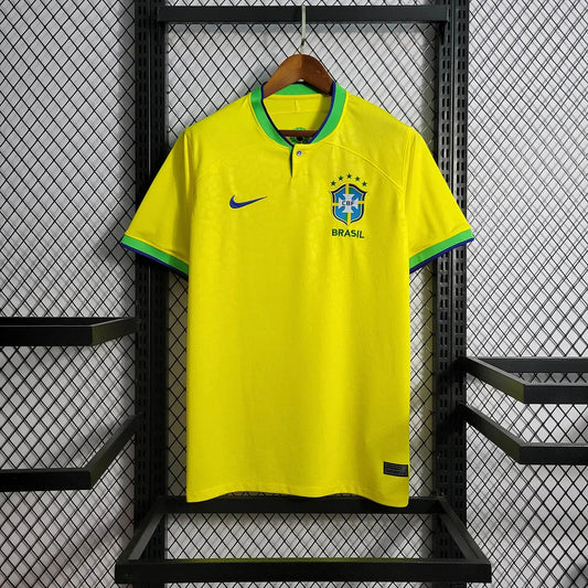 2022 World Cup Brazil Home Soccer Jersey FTBL4ALL