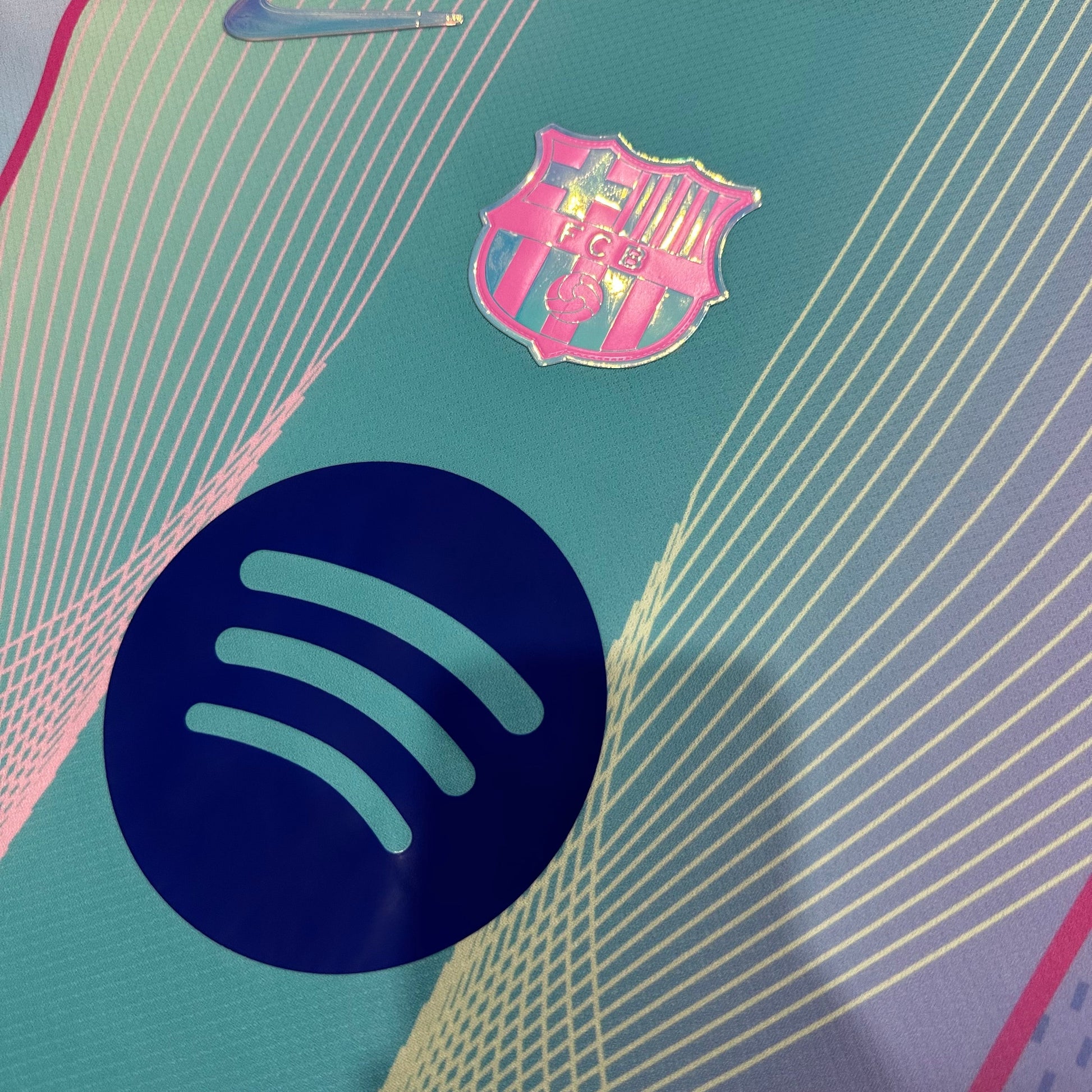 2025/2026 Barcelona Special Edition Pink Blue Gradient Football Shirt FTBL4ALL
