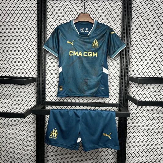 2024/2025 Olympique de Marseille Away Football Shirt 1:1 Thai Quality Kids Size FTBL4ALL