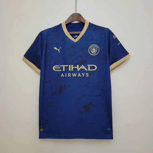 2023 Manchester City Chinese New Year Commemorative Edition Blue Football Shirt 1:1 Thai Quality FTBL4ALL