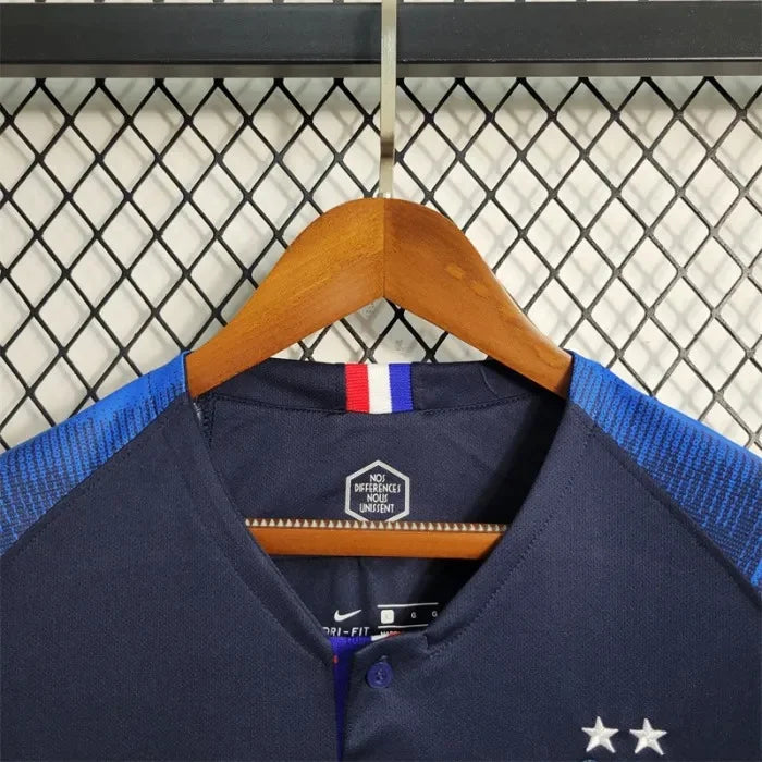 2018 Retro Long Sleeve FIFA World Cup France Home Football Shirt FTBL4ALL
