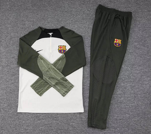 2023/2024 Barcelona Half-Pull Tracksuit Green 1:1 Thai Quality FTBL4ALL