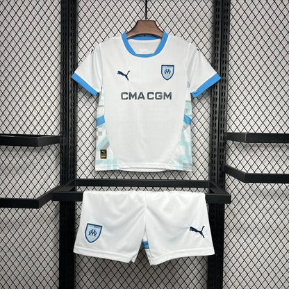 2024/2025 Olympique de Marseille Home Football Kids Size Shirt 1:1 FTBL4ALL