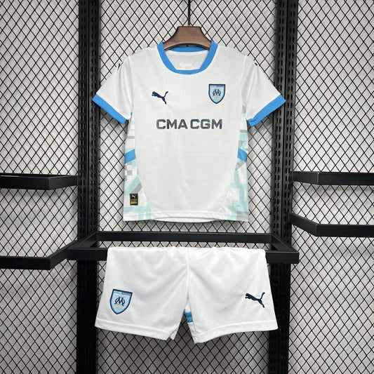 2024/2025 Olympique de Marseille Home Football Kids Size Shirt 1:1 FTBL4ALL
