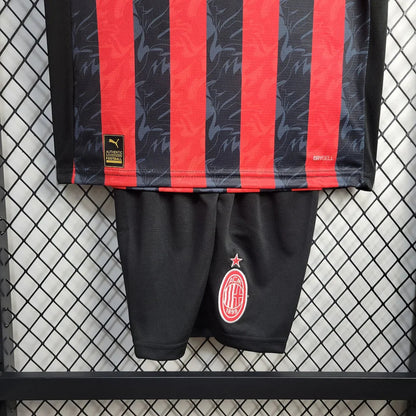 2025/2026 AC Milan Home Football Shirt Kids Size FTBL4ALL