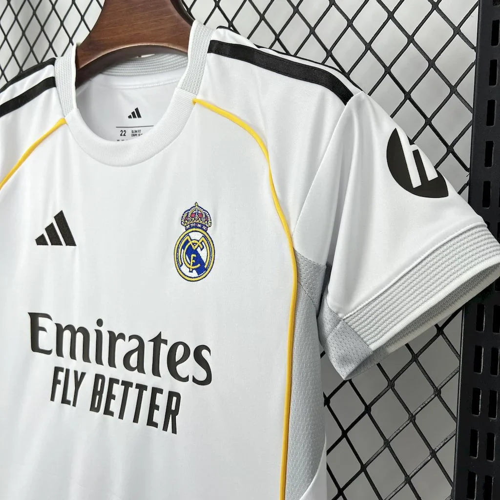 2025/2026 Real Madrid Home Football Shirt Kids Size FTBL4ALL