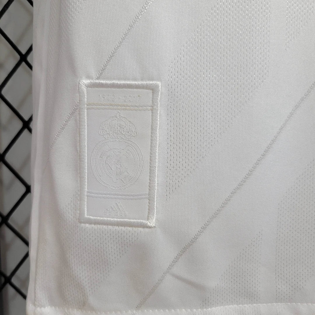 2017/2018 Retro Long Sleeve Real Madrid Home FTBL4ALL