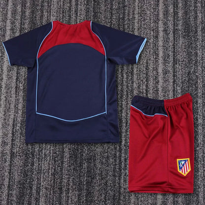 2004/2005 Retro Atletico Madrid Away Football Shirt Kids Size 1:1 Thai Quality FTBL4ALL