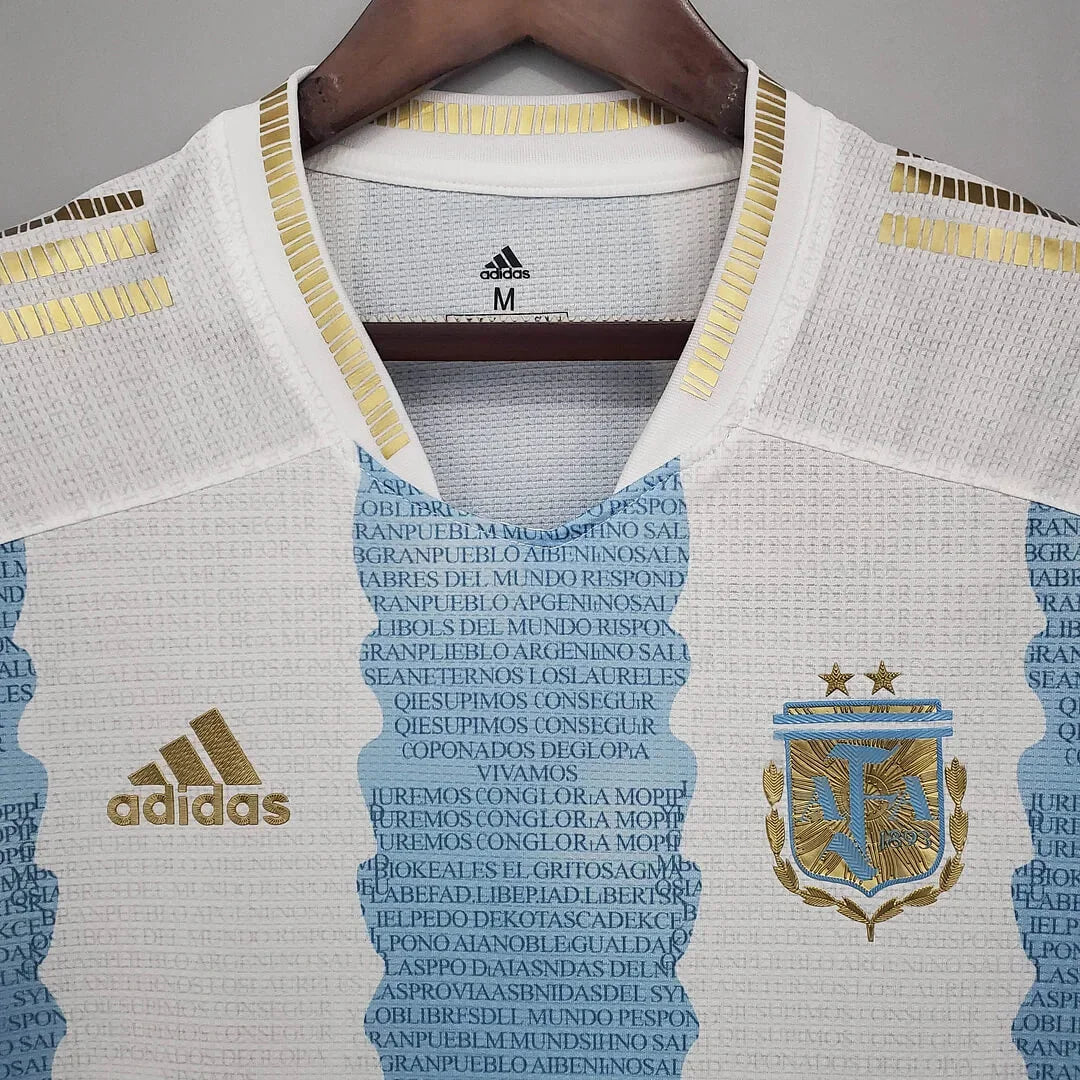 2021 Retro Argentina Soccer Jersey Concept Maradona Special Emblem FTBL4ALL