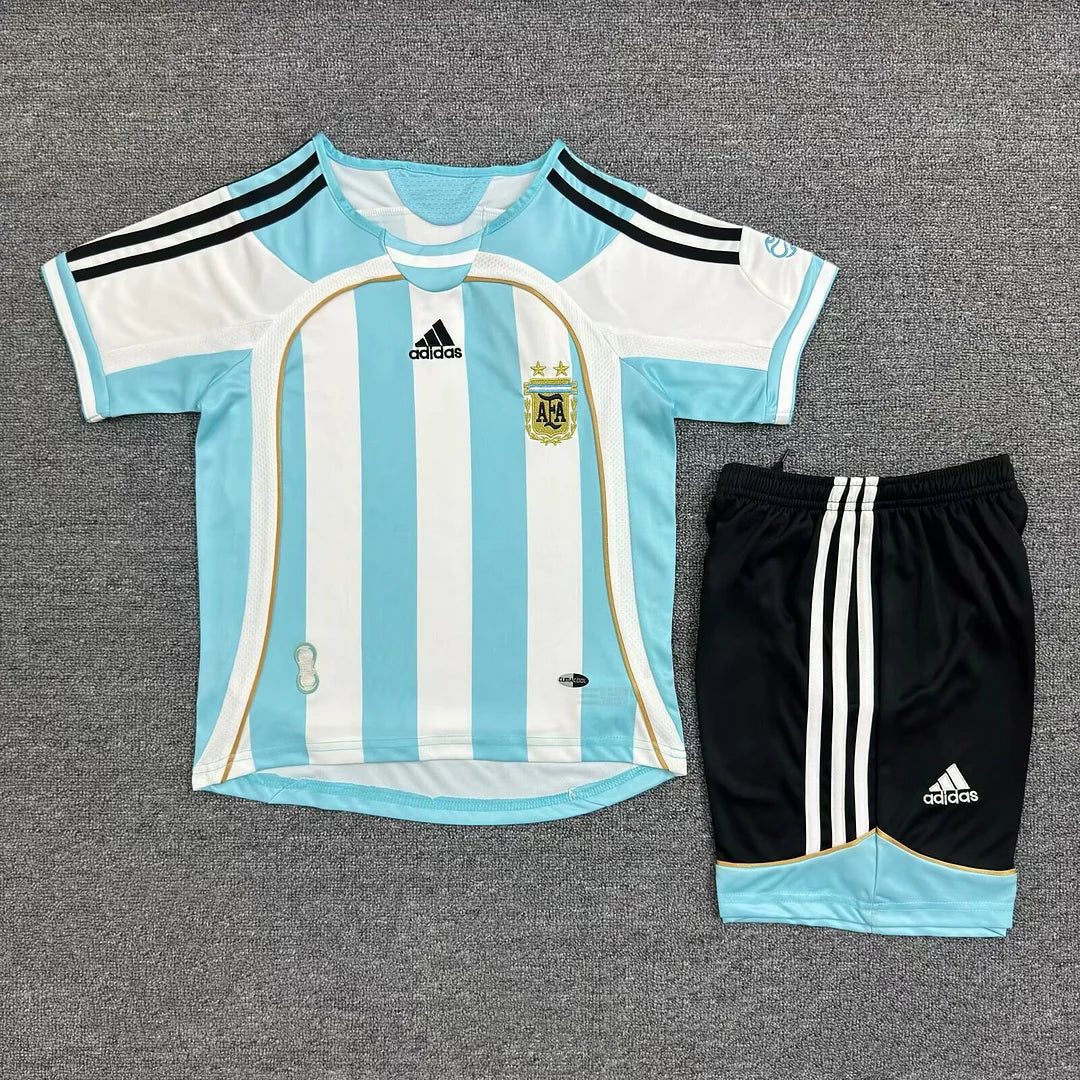 2006 Retro Argentina Home Football Shirt Kids Size FTBL4ALL
