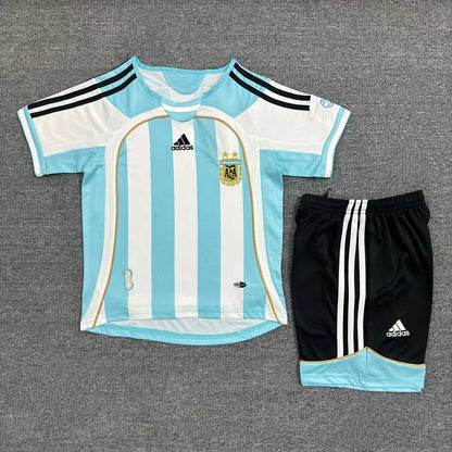 2006 Retro Argentina Home Football Shirt Kids Size FTBL4ALL