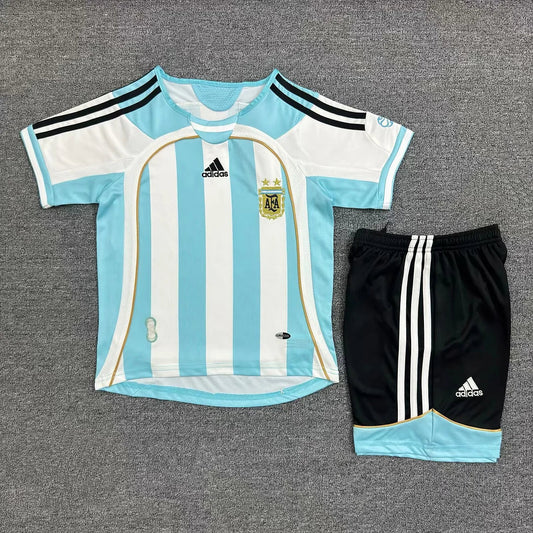 2006 Retro Argentina Home Football Shirt Kids Size FTBL4ALL