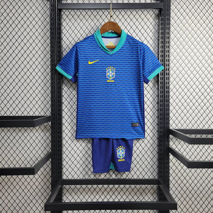 2024 Brazil Away Football Shirt Kids Size 1:1 FTBL4ALL