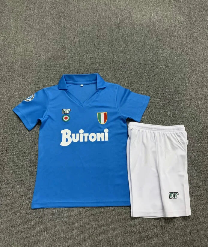 1987/1988 Retro Napoli Home Soccer Jersey Kids 1:1 Thai Quality FTBL4ALL