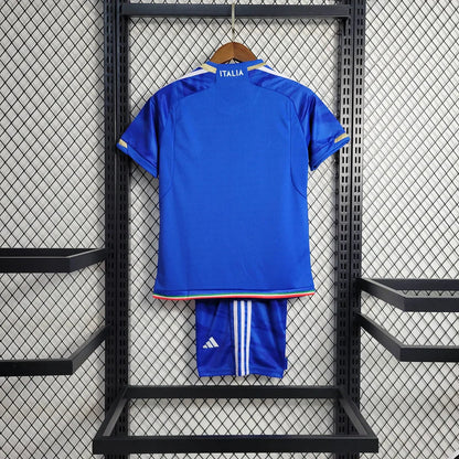2023 Italy Home Soccer Shirt Kids Size FTBL4ALL