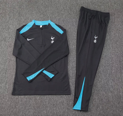2024/2025 Tottenham Half-Pull Tracksuit Dark Grey 1:1 Thai Quality FTBL4ALL