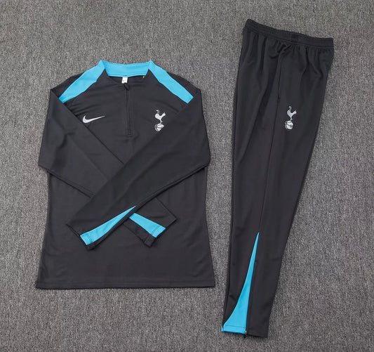 2024/2025 Tottenham Half-Pull Tracksuit Dark Grey 1:1 Thai Quality FTBL4ALL
