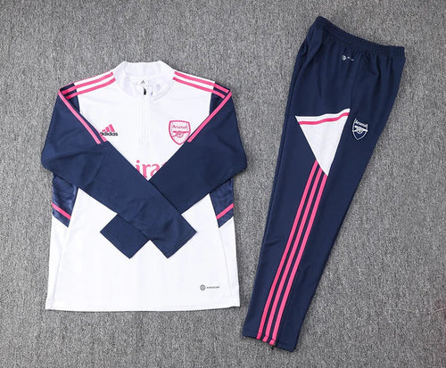 2022/2023 Arsenal Half-Pull Tracksuit White 1:1 Thai Qualit FTBL4ALL